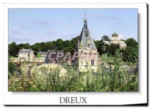 Modern Postcard Dreux Eure et Loir Panorama city