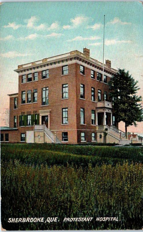 SHERBROOKE, QUEBEC, Canada    PROTESTANT HOSPITAL  1912    Postcard