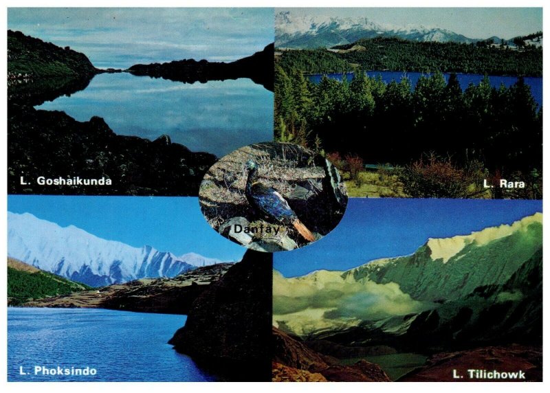 Lakes Situated Above 9 to 15 Thousand Feet Nepal Postcard PC1077