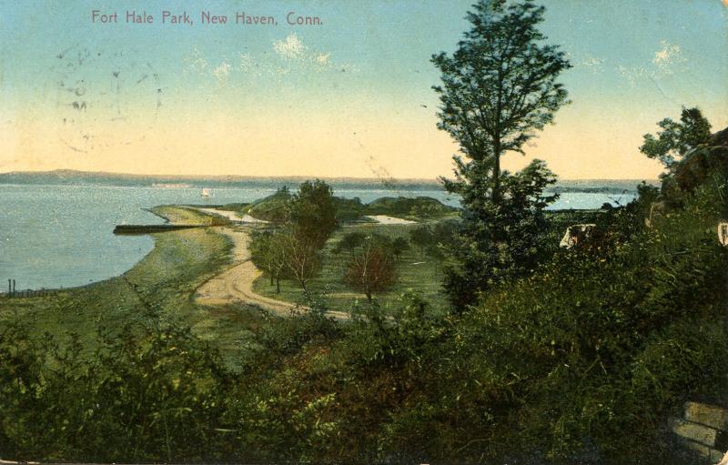 CT - New Haven - Fort Hale Park, Bird's Eye View