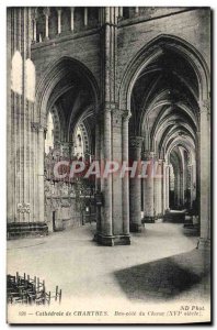 Old Postcard Cathedral of Chartres Netherlands odds Choir