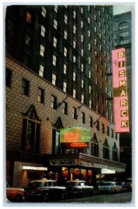 Bismack Hotel Swiss Chalet Cocktail Lounge View Chicago Illinois IL Postcard