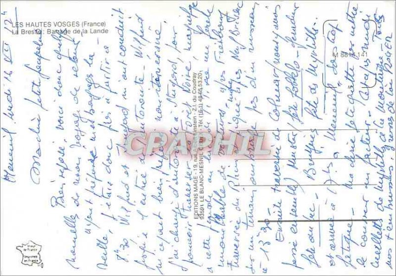 Modern Postcard The High Vosges (France)