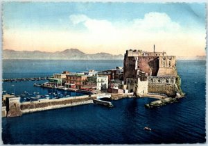 Postcard - The Ovo Castle and marine borough - Naples, Italy