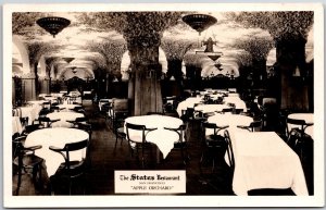 The States Restaurant San Francisco CA Apple Orchard Real Photo RPPC Postcard