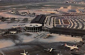 Aerial Rotunda and Terminals O'Hare Field Chicago, Illinois USA View Postcard...