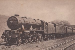 LMS Royal Scot Class 4-6-0 Train 6112 Train at Chester Railway Station Postcard