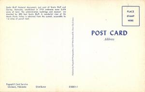 Scotts Bluff Nebraska~National Monument~Museum~Administration~1950s Postcard