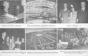 Long Beach California 1946 Postcard Revival World Wide Gospel Radio Broadcast