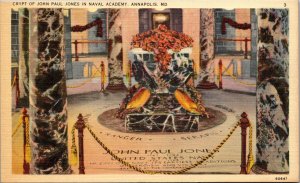 Crypt of John Paul Jones in Naval Academy Annapolis Maryland, Interior View