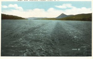 Vintage Postcard Sugar Loaf Mountain Hudson River New York Chas W. Hughes Pub.