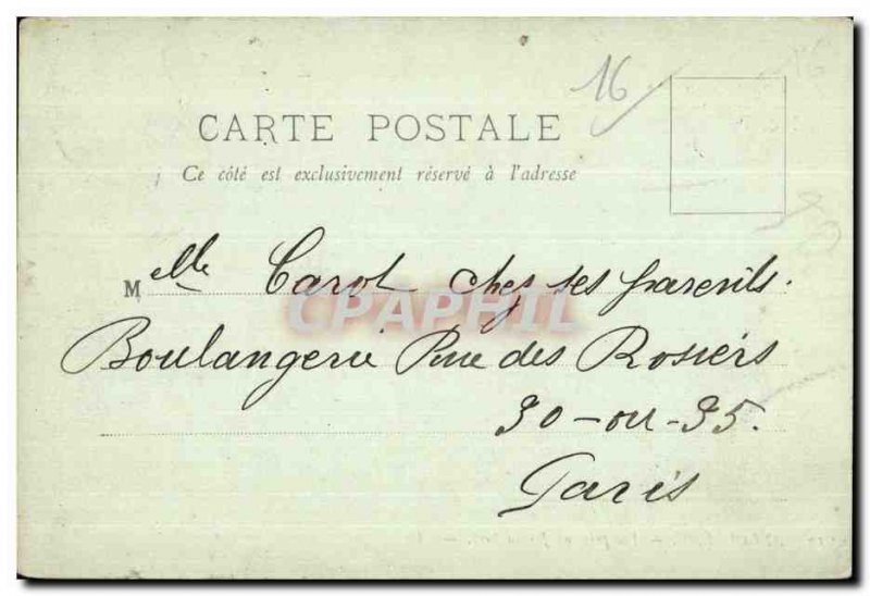 Postcard Old Angouleme taken to Garden Green View