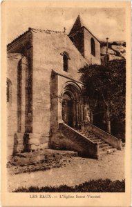 CPA LES BAUX-de-PROVENCE L'Eglise Saint-Vincent (1290247)