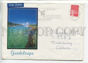 446829 France Guadeloupe 1998 cancellations airmail real posted to FRANCE