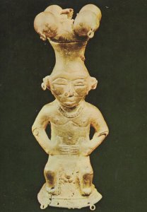 Poporo Quimbaya Culture Vase Bogota Columbia Gold Museum Postcard