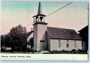 c1920's Mission Church Building Tower Door Entrance Windom Minnesota MN Postcard