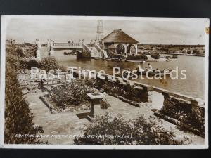 c1933 RPPC - Boating Lake, North Drive, Gt. Yarmouth