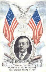 Woodrow Wilson President of the United States, Political Unused light corner ...