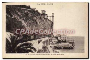 Old Postcard The French Riviera Ristorante delle Rocche Rosse Hotel Miramare