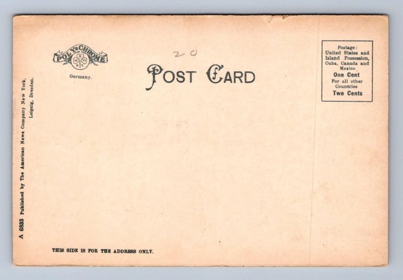 RIVERFRONT ST. AUGUSTINE FLORIDA POSTCARD (c. 1905)