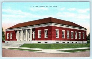 LUFKIN, Texas TX ~ U.S. POST OFFICE Angelina County ca 1940s Linen Postcard