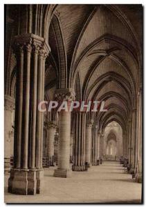 Old Postcard Paris church Notre Dame Netherlands side of the nave