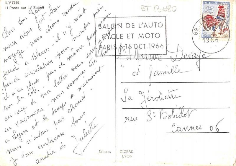 BT13080 Il ponte sur la sappe Lyon          France