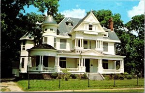 Vtg Jackson Georgia GA J.R. Carmichael Home House Victorian Style Postcard