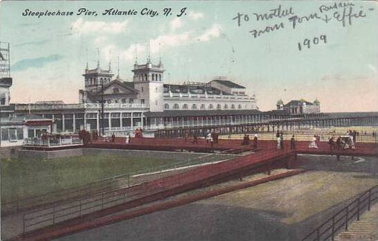 New Jersey Atlantic City Steeplechase Pier 1909