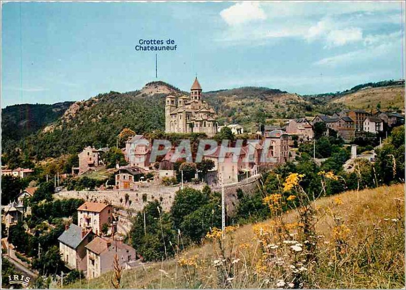 Postcard Old Saint Nectaire High P D General view Romanesque church