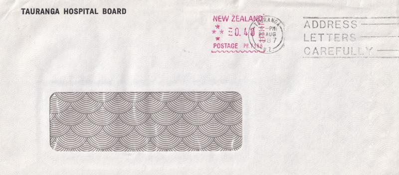 Tauranga New Zealand Hospital Board Postmark Frank