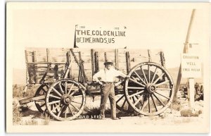 RPPC DAD LEE'S Oreana, NV Stagecoach Ghost Town c1930s Vintage Photo Postcard