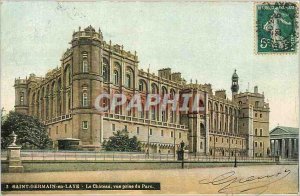 Old Postcard Saint Germain en Laye Le Chateau view from the park