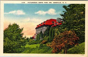 Postcard HOTEL SCENE Asheville North Carolina NC AM1564