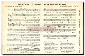 Old Postcard Under the Bamboo Pradels Alfred d & # 39Hack