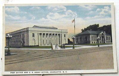 G1861   CHARLOTTE,  N.C.   POSTCARD,  POST OFFICE