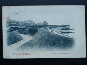 Kent WESTGATE ON SEA Sea Road & Gardens c1902 UB Postcard