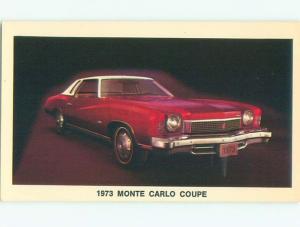 1973 Postcard Ad MONTE CARLO COUPE CAR AC6177@