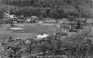 West Virginia State 4-H Camp Birds Eye View Real Photo Postcard AA63064