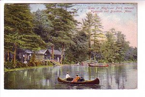 Canoes, Park, Plymouth, Brockton Massachusetts, Used 1906