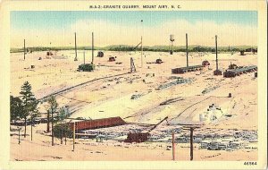 Granite Quarry Mount Airy N. C. North Carolina Postcard