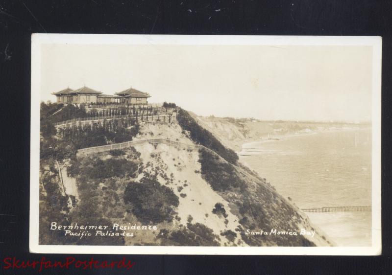 RPPC SANTA MONICA CALIFORNIA BERNHEIMER RESIDENCE VINTAGE 