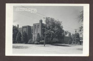 RPPC HAMPSHIRE ILLINOIS CATHOLIC SCHOOL BUILDING REAL PHOTO POSTCARD