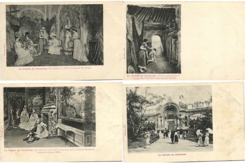 MODE, FASHION, Incl. PALAIS DU CUSTOME 43 Vintage Postcards pre-1920 (L4448)