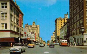 Central Avenue Kress Store Cars Bus St Petersburg Florida 1960s #2 postcard