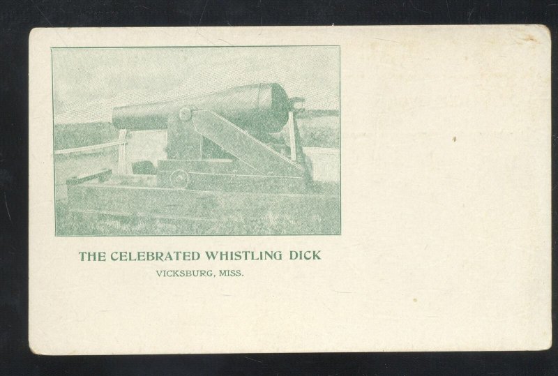 VICKSBURG MISSISSIPPI THE CELEBRATED WHITLING DICK CANNON VINTAGE POSTCARD