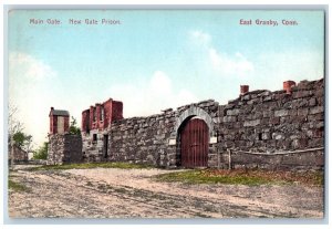 East Granby Connecticut Postcard Main Gate New Gate Prison 1910 Vintage Unposted