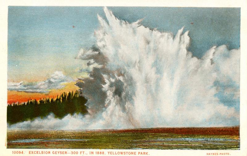 WY - Yellowstone National Park. Excelsior Geyser  (Haynes)