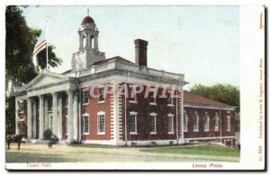 United States Lenox Massachusetts Postcard Old Town Hall