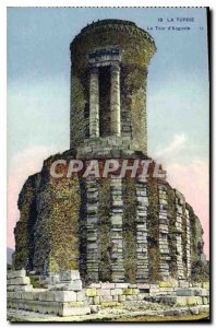 Old Postcard La Turbie Tower Augustus